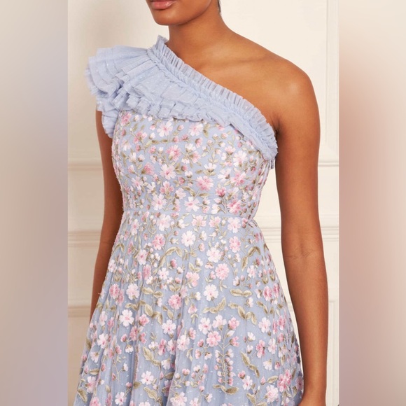 Posy Pirouette One-Shoulder Ankle Gown Needle & Thread - Picture 5 of 13